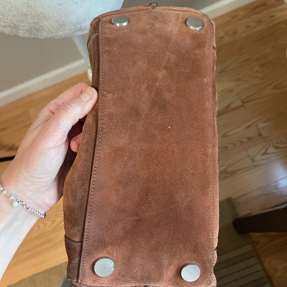 All Saints large suede tote bag - Picture 9 of 13